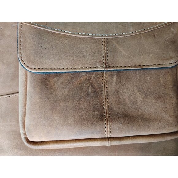 Michael Santoro Design Premium Brown Leather Vertical Briefcase MacCase Strap - Picture 12 of 12